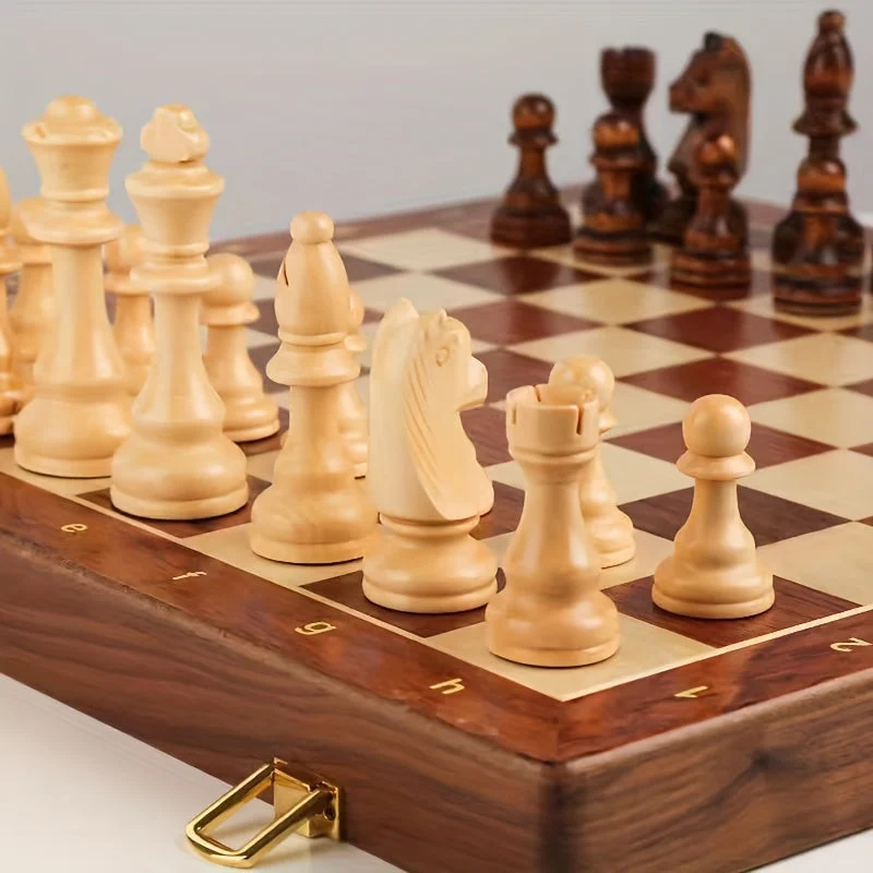Jeu d'Échecs en Bois - Luxe, Compétitif