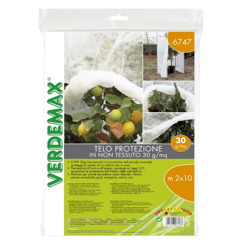 Velo di protezione in TNT 30g/mq 2x10 m Verdemax V006747