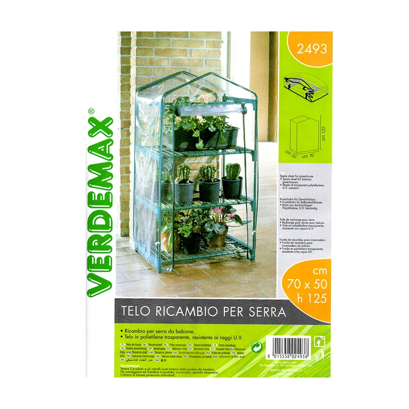 Telo ricambio serra a 3 ripiani Azalea verde Verdemax V002493