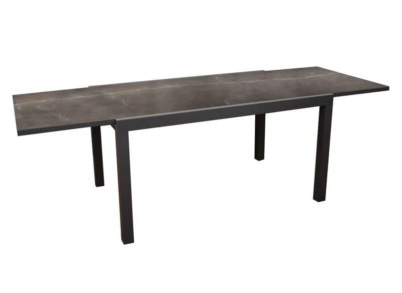 TAVOLO LISA ALLUNGABILE IN CERAMICA KEDRA 160/260X107CM GRAFITE/KRON