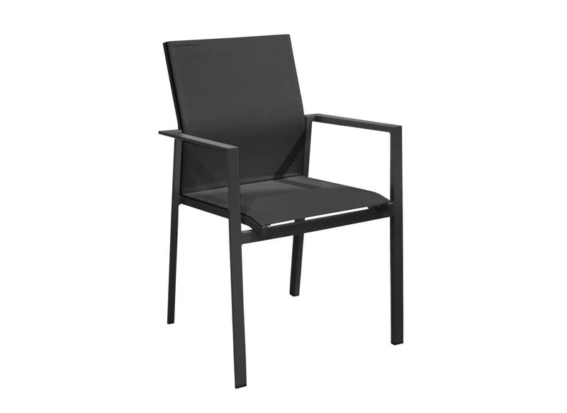 OFFERTA TAVOLO DUBLINO ALLUNGABILE 140/200X140 GRAFITE +8 POLTRONE DELIA GRAFITE/NERO