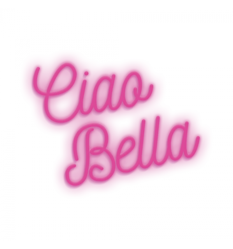 INSEGNA LUMINOSA NEON CANDYSHOCK SMALL CIAO BELLA VIOLA
