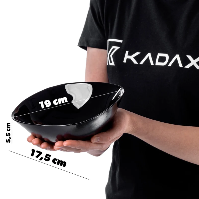 Set di 12 piatti KADAX neri