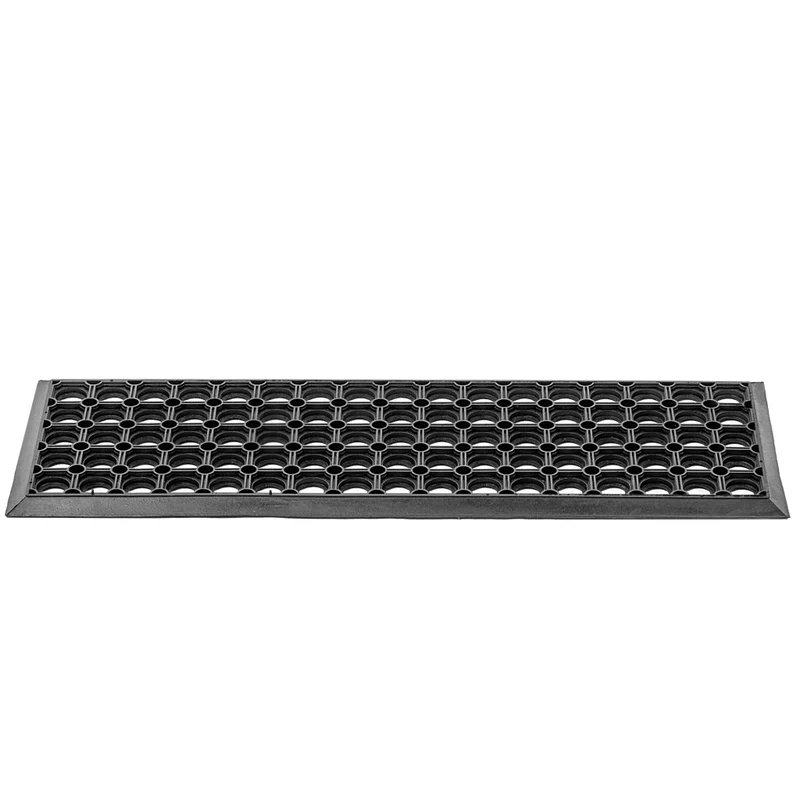 Tappetino per scale in gomma KADAX con bordo traforato, 75 cm, per esterni.