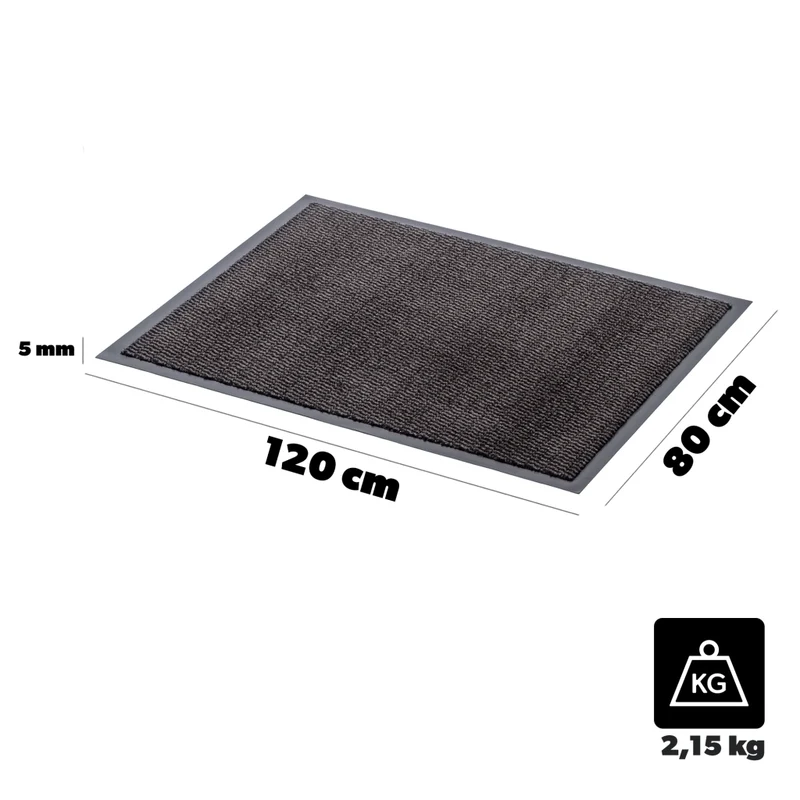 Zerbino d'ingresso KADAX, tappetino per scarpe, universale, 120x80 cm, assorbente