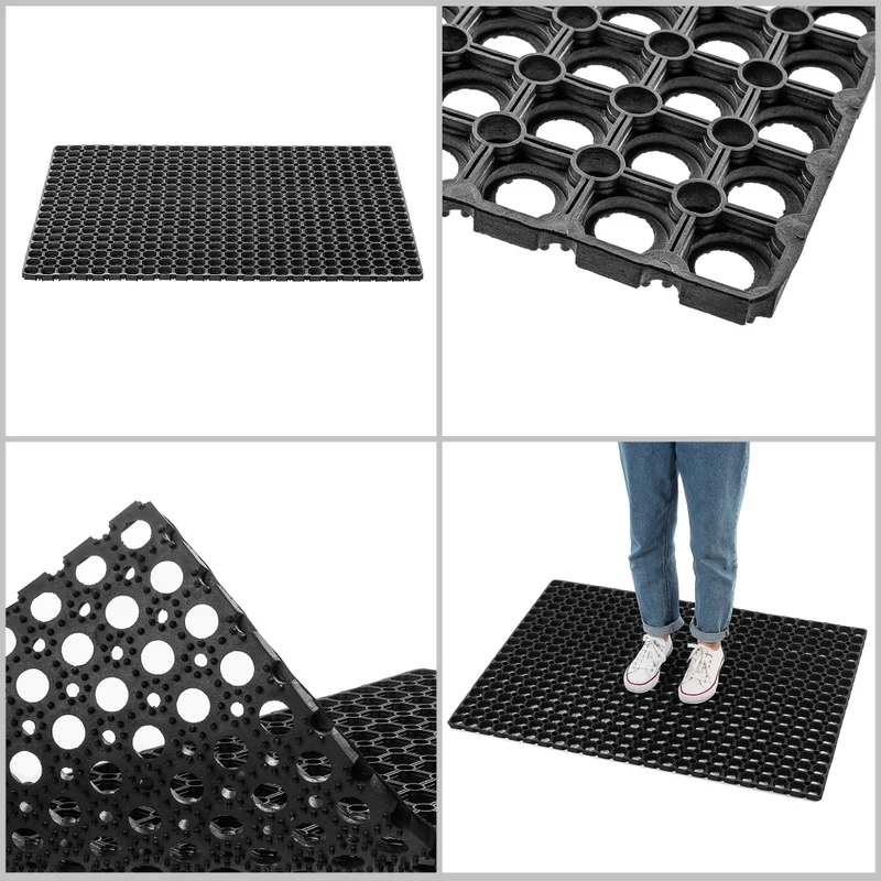 Zerbino d'ingresso KADAX, tappetino universale per scarpe, 100x75 cm, gomma