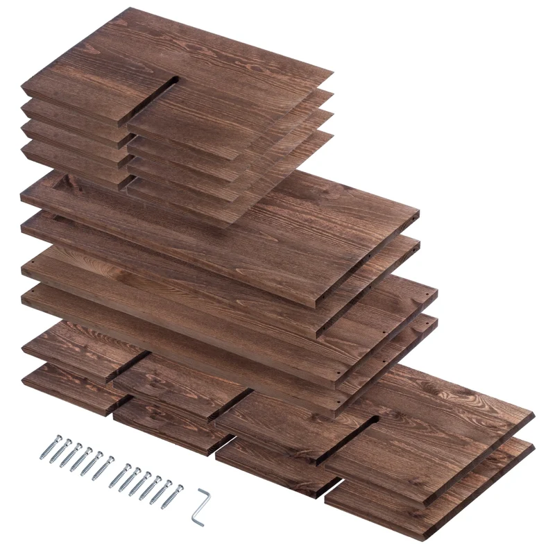 Portabottiglie in legno KADAX, capacità 24 bottiglie, mobiletto per alcolici, ripiano per soggiorno, 52 cm