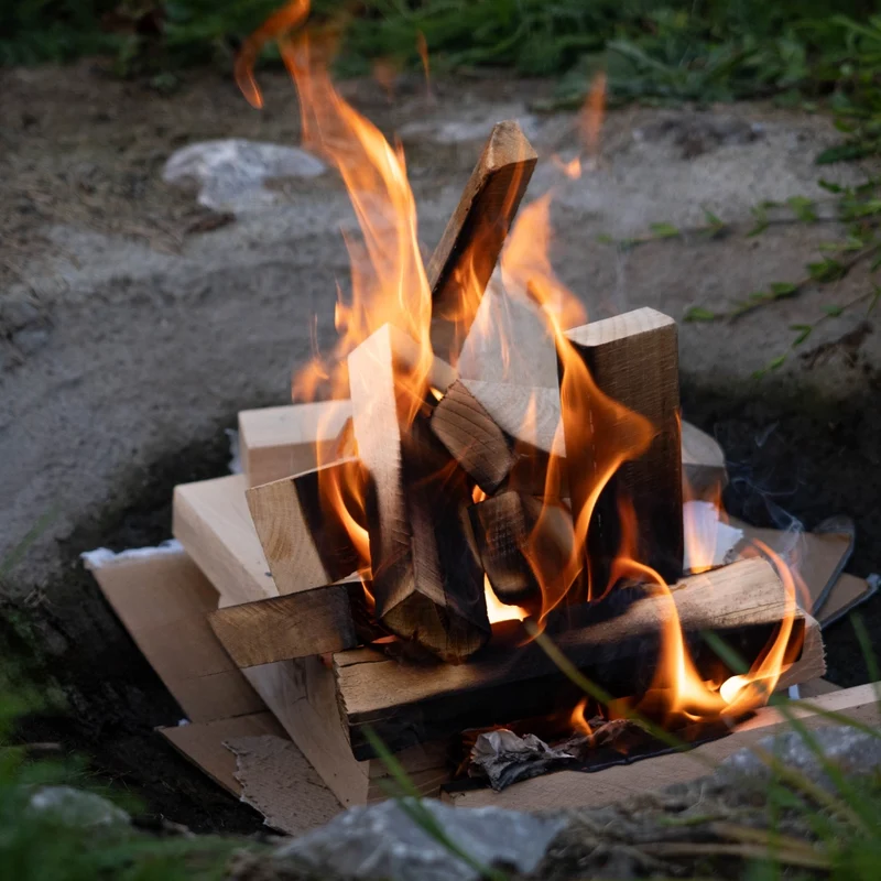 Legna da ardere KADAX per barbecue, falò e stufa, 10 kg di faggio essiccato.