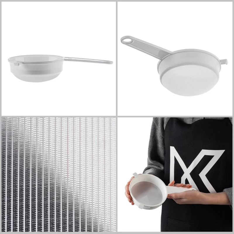 Colino a maglie fitte KADAX per farina, latte, zucchero a velo, da cucina, in plastica, 20 cm (200 mm)