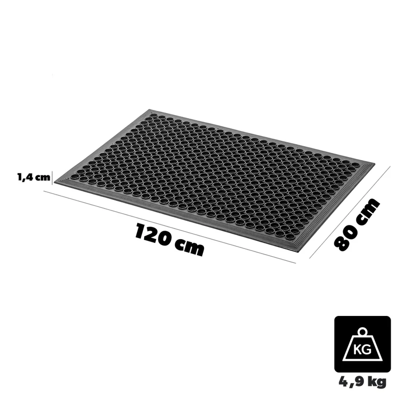 Zerbino d'ingresso universale KADAX 80x120 cm con rampa