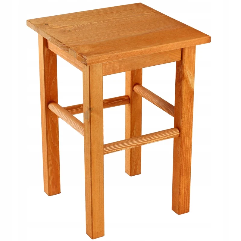 Sgabello da cucina in legno KADAX, 43,5 cm, in legno massello di ontano.