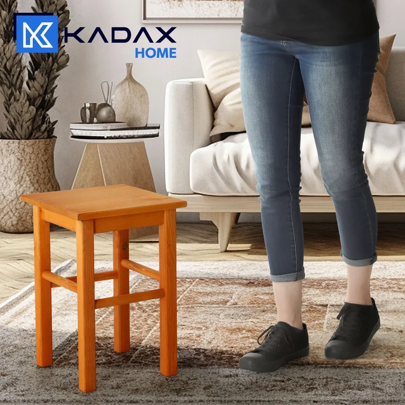 Sgabello da cucina in legno KADAX, 43,5 cm, in legno massello di ontano.