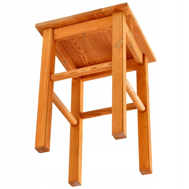 Sgabello da cucina in legno KADAX, 43,5 cm, in legno massello di ontano.