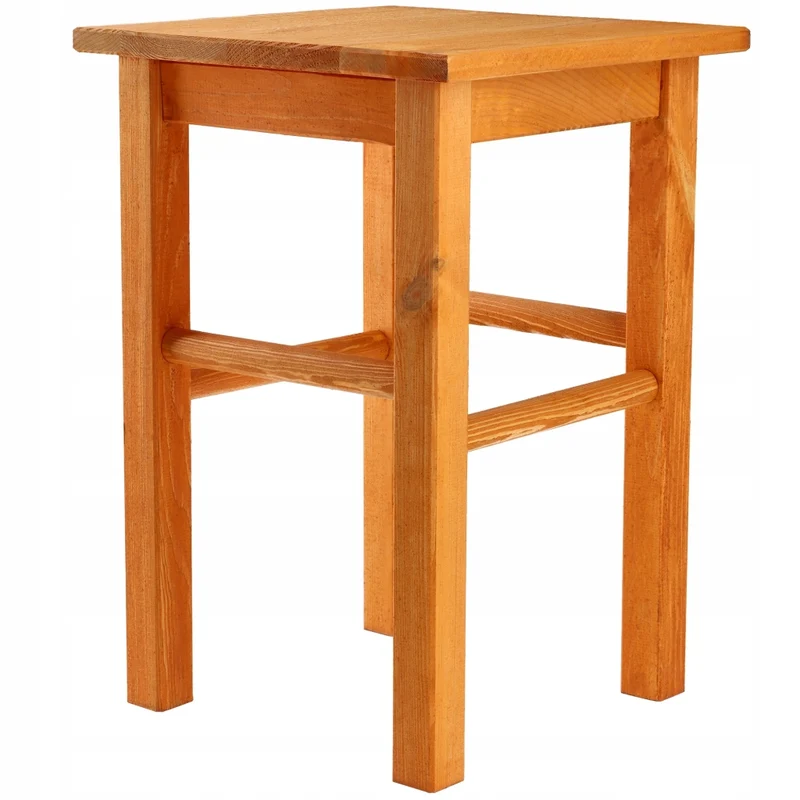 Sgabello da cucina in legno KADAX, 43,5 cm, in legno massello di ontano.