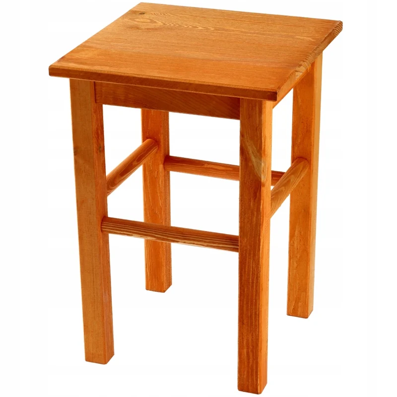 Sgabello da cucina in legno KADAX, 43,5 cm, in legno massello di ontano.