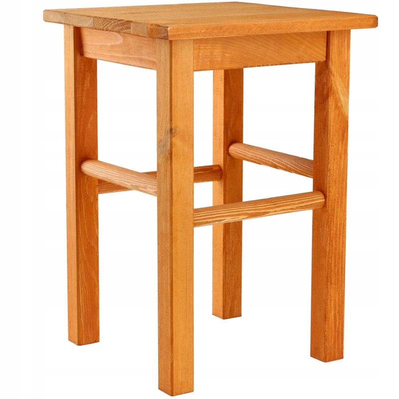 Sgabello da cucina in legno KADAX, 43,5 cm, in legno massello di ontano.