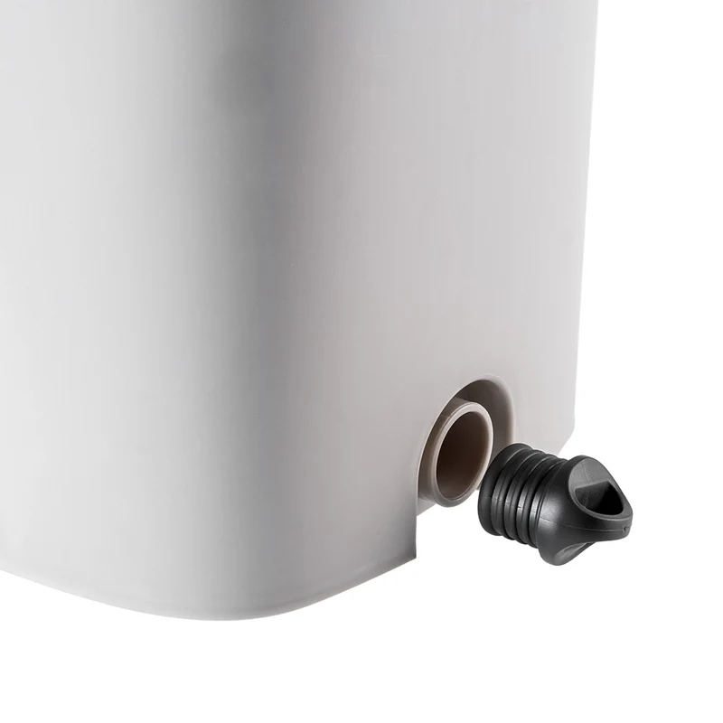 Mocio piatto KADAX con strizzatore, secchio a doppia camera da 6 litri con separazione dell'acqua + 2 inserti