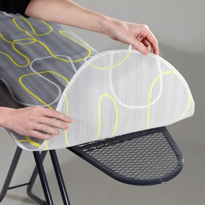 Fodera per asse da stiro KADAX 127x47 cm con retro elasticizzato e lacci.