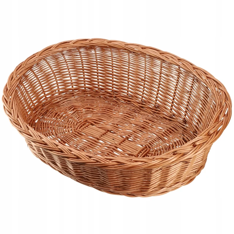 Cuccia per cani e gatti KADAX in vimini naturale, grande, ecologica, 85 cm di lunghezza