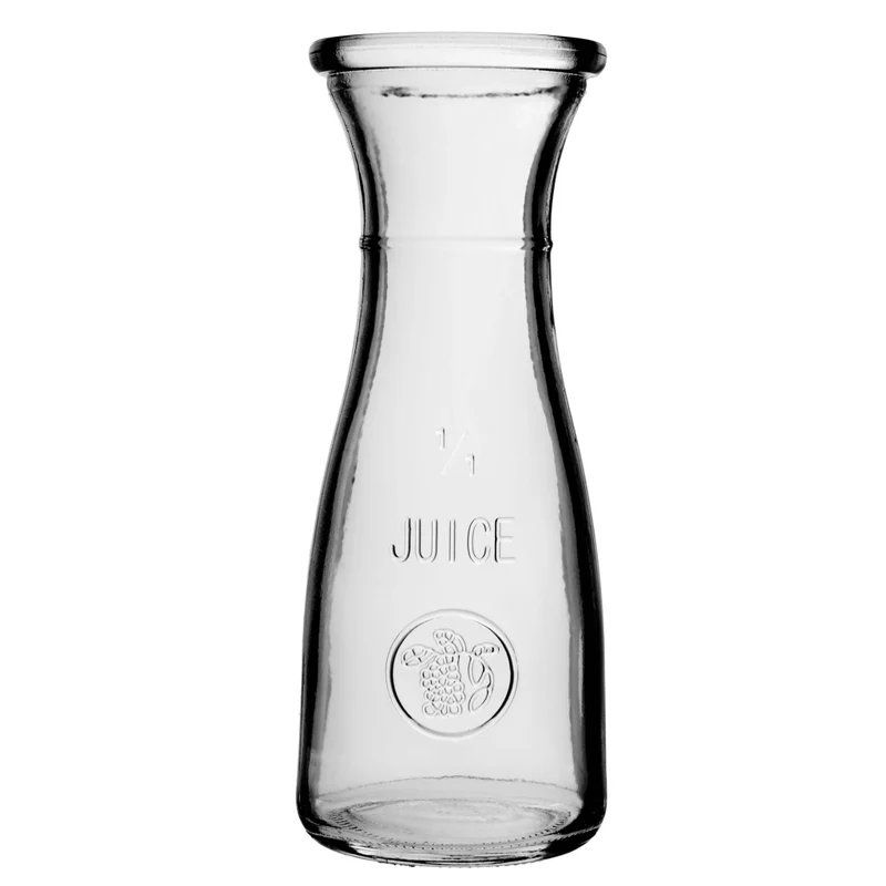 Caraffa in vetro KADAX da 1 litro per acqua, limonata e bevande (set da 2 pezzi).