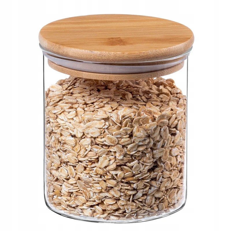 Set di 5 contenitori per alimenti in vetro KADAX, ermetici, ideali per la pasta.