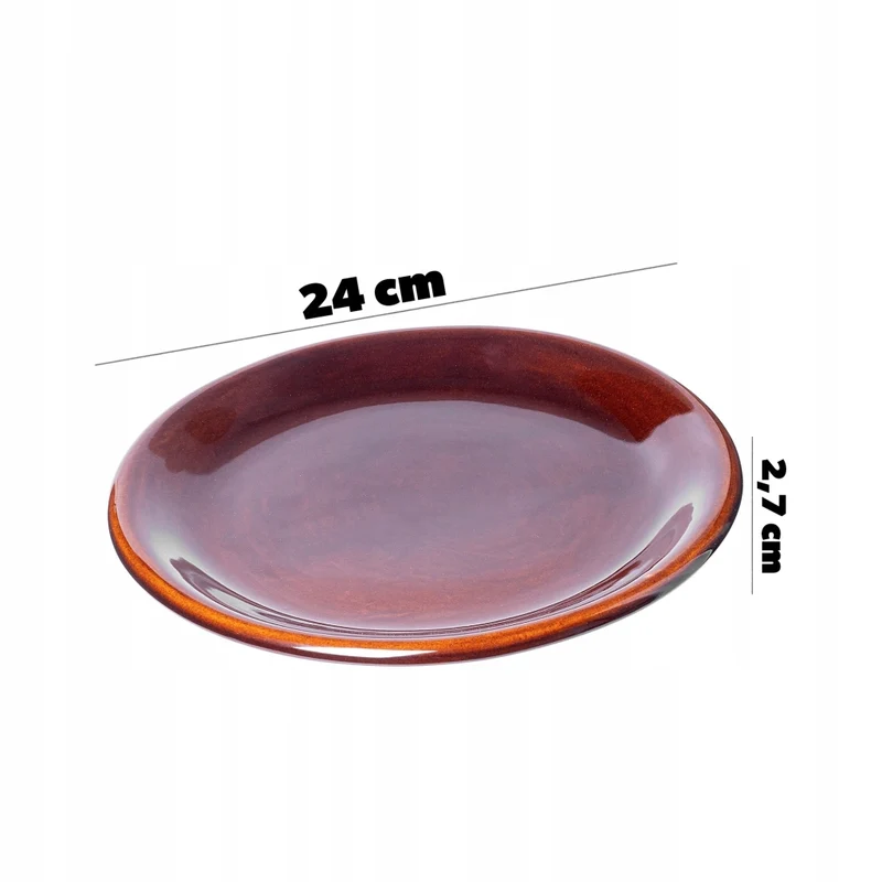 Set di 6 piatti piani KADAX da 24 cm in ceramica, in gres.