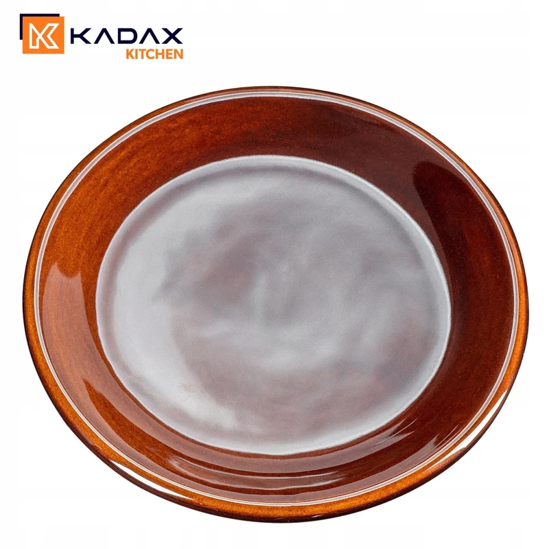 Set di 6 piatti piani KADAX da 24 cm in ceramica, in gres.