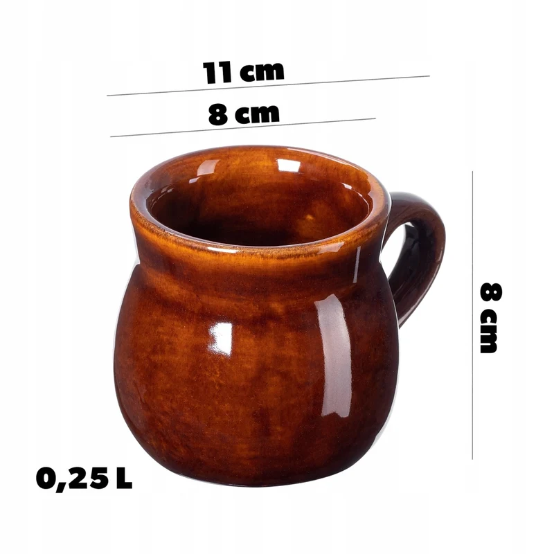 Set di 4 tazze da vin brulé KADAX da 250 ml con bollitore e riscaldatore.