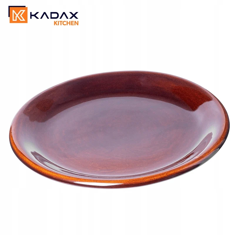 Set di 4 piatti piani KADAX da 24 cm in ceramica.