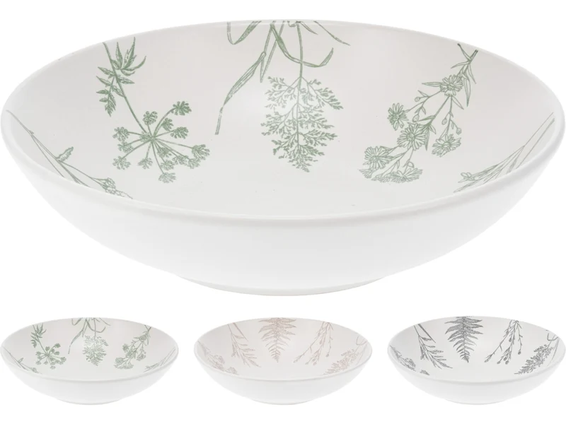 Piatto fondo di ceramica 20cm con vari assortimenti