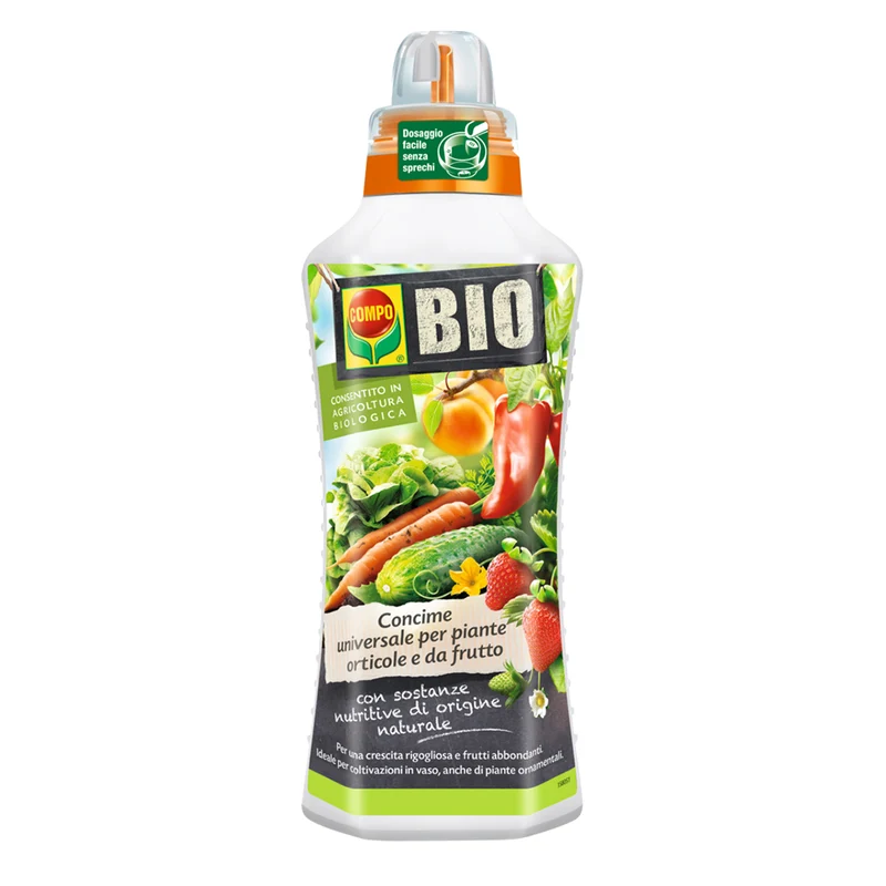 Concime universale per piante orticole e da frutto Compo Bio 1 litro