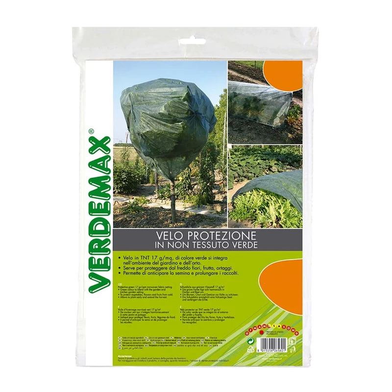 Velo di protezione in TNT verde 17g/mq 1,6x10 m Verdemax V006581