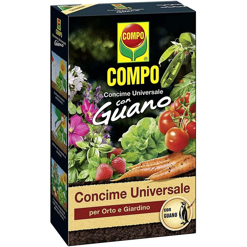 Concime universale con Guano Scatola 3 kg Compo