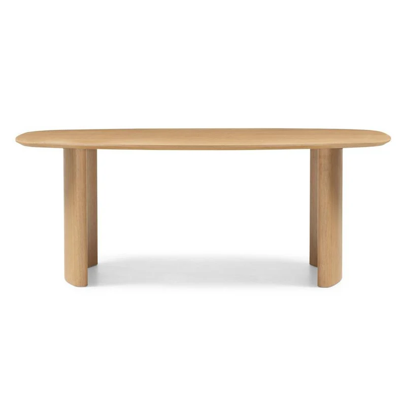 Tavolo da pranzo MARIS 200 cm, ovale, impiallacciatura rovere naturale