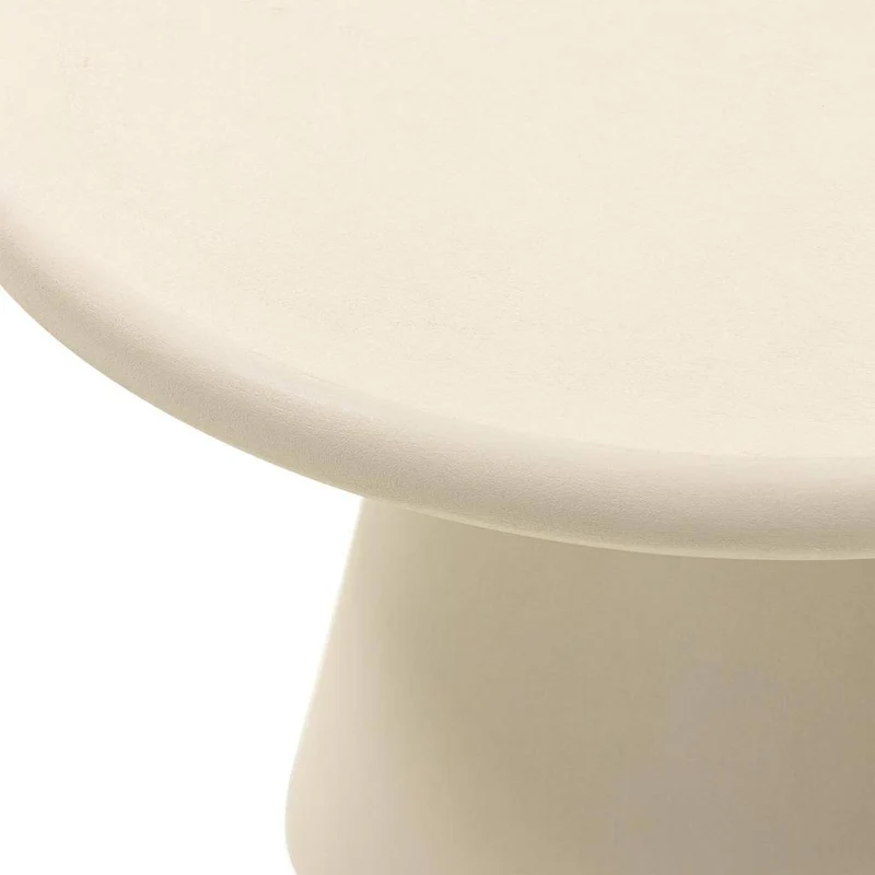 Tavolino da caffè MESTRE 60 cm, rotondo, beige, microcemento