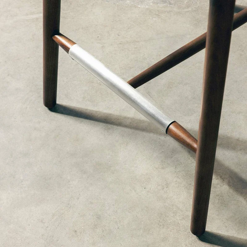 Sgabello da Bar MIRALI Beige e Marrone