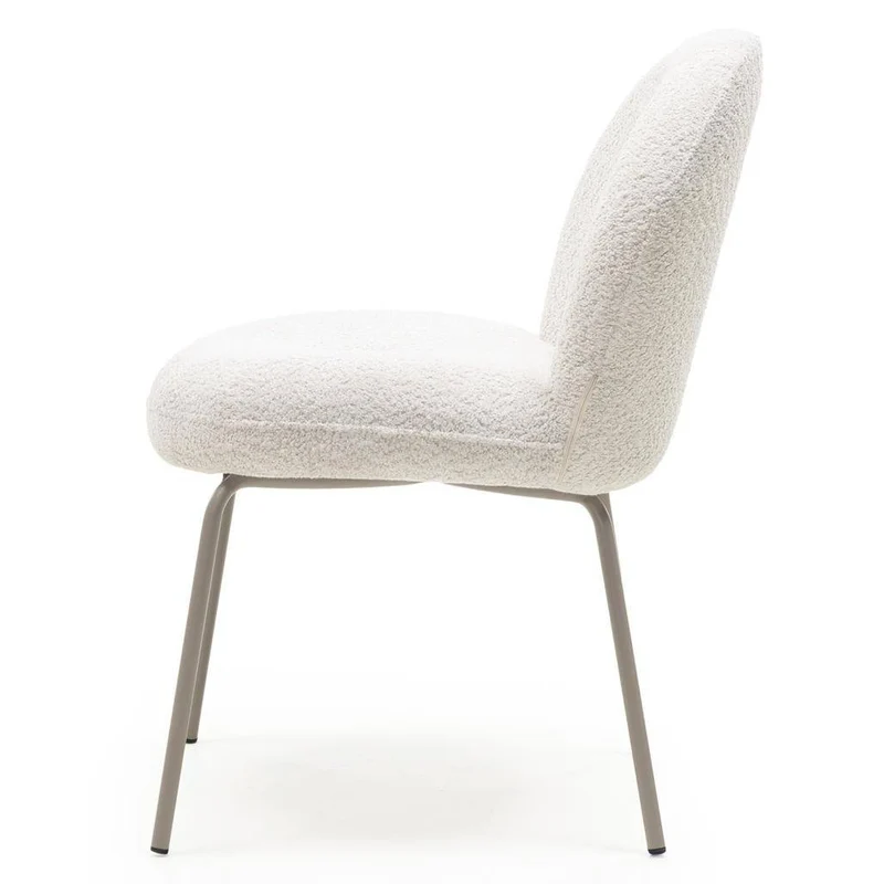 Sedia MIRANDO Beige Chiaro con Forme Arrotondate