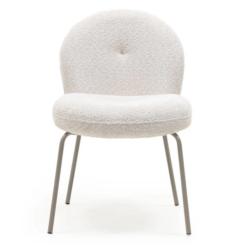 Sedia MIRANDO Beige Chiaro con Forme Arrotondate