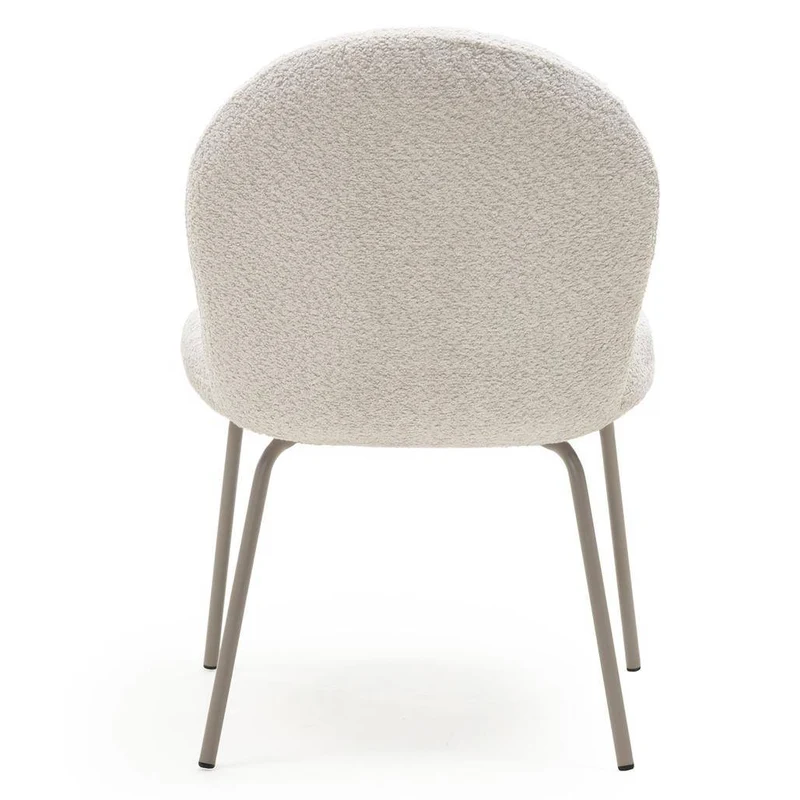Sedia MIRANDO Beige Chiaro con Forme Arrotondate
