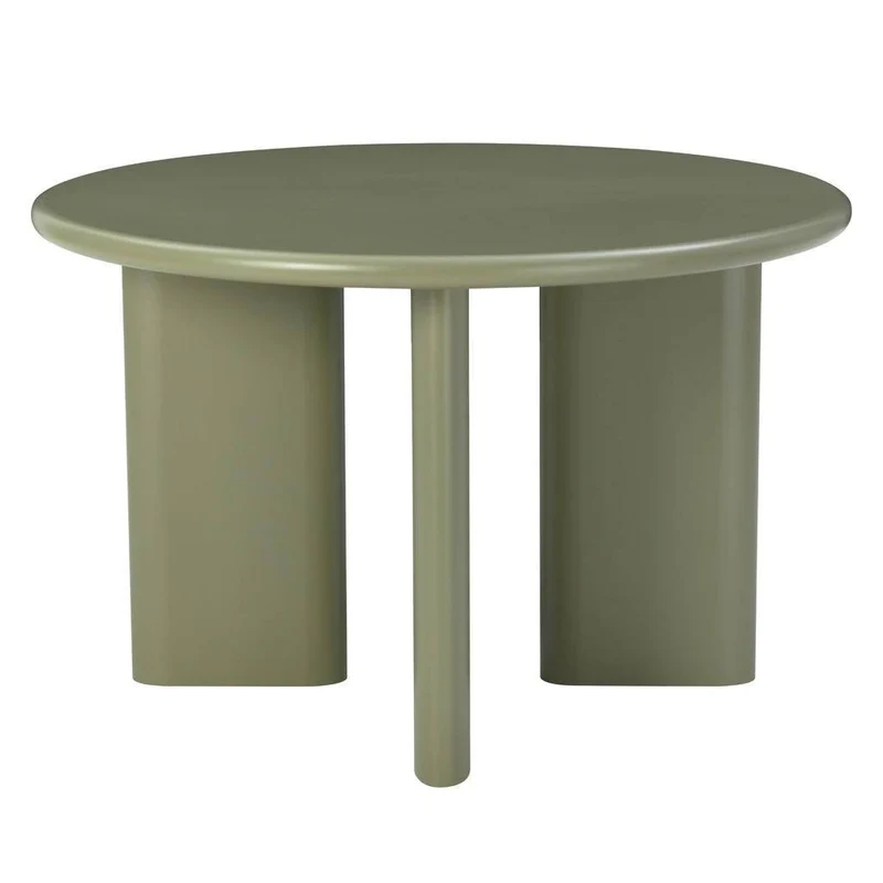 Tavolo da Pranzo MOLIQ 120 cm, Rotondo, Verde Oliva