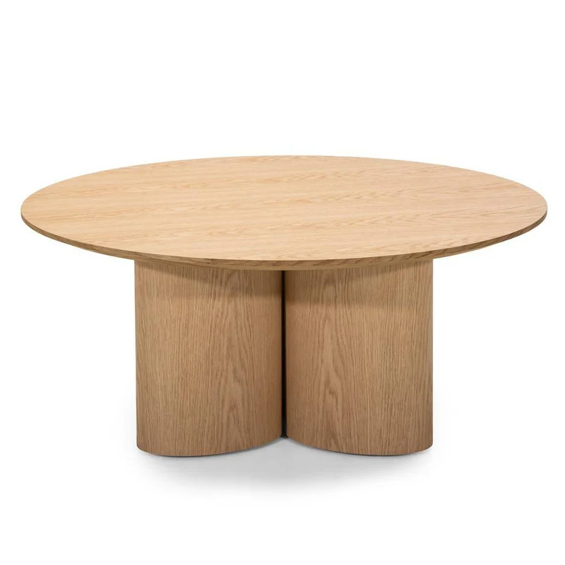 Tavolino NAORA rotondo 100 cm, rovere naturale