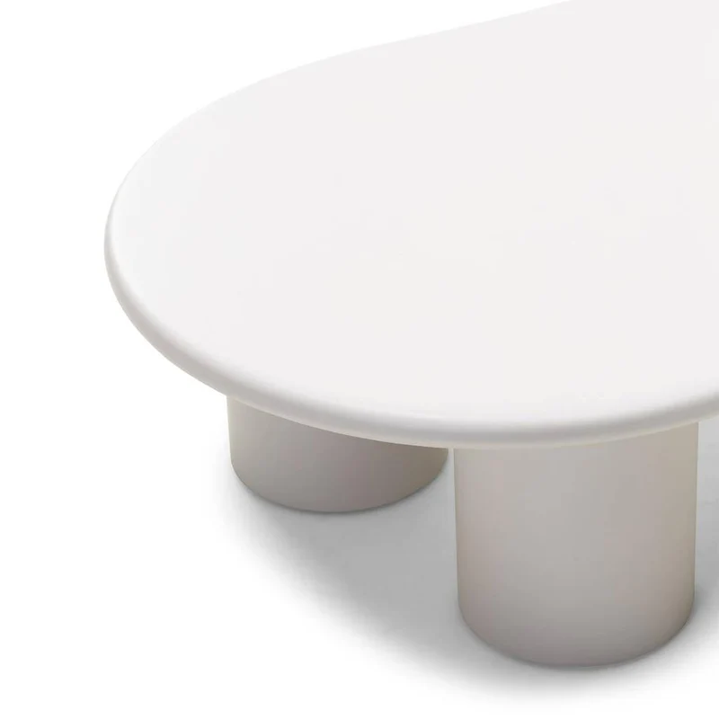 Tavolino NUBE grigio-beige forme arrotondate