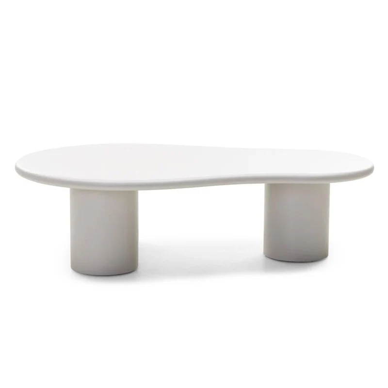 Tavolino NUBE grigio-beige forme arrotondate