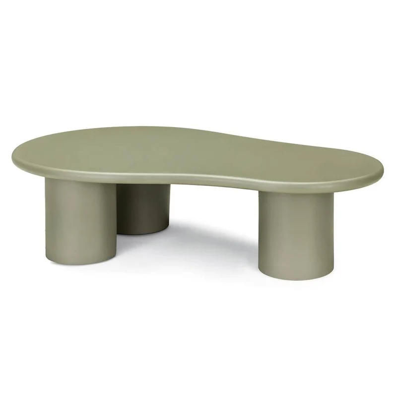 Tavolino da caffè NUBE, verde oliva opaco