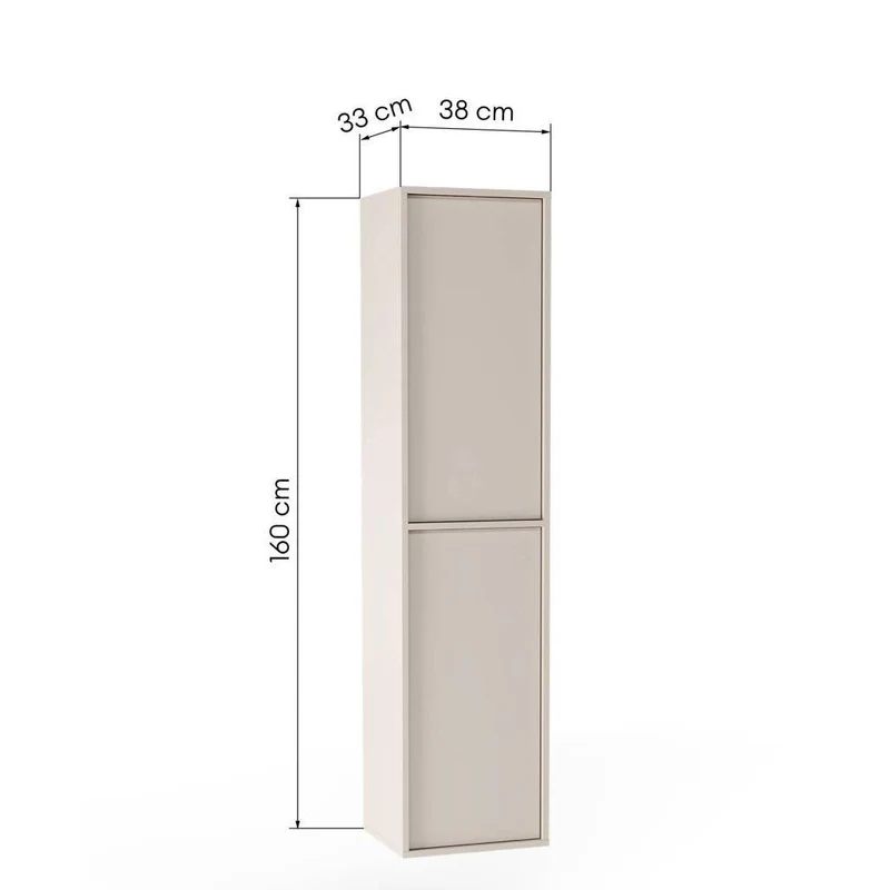 Mobile bagno PLANCK, colonna, cashmere