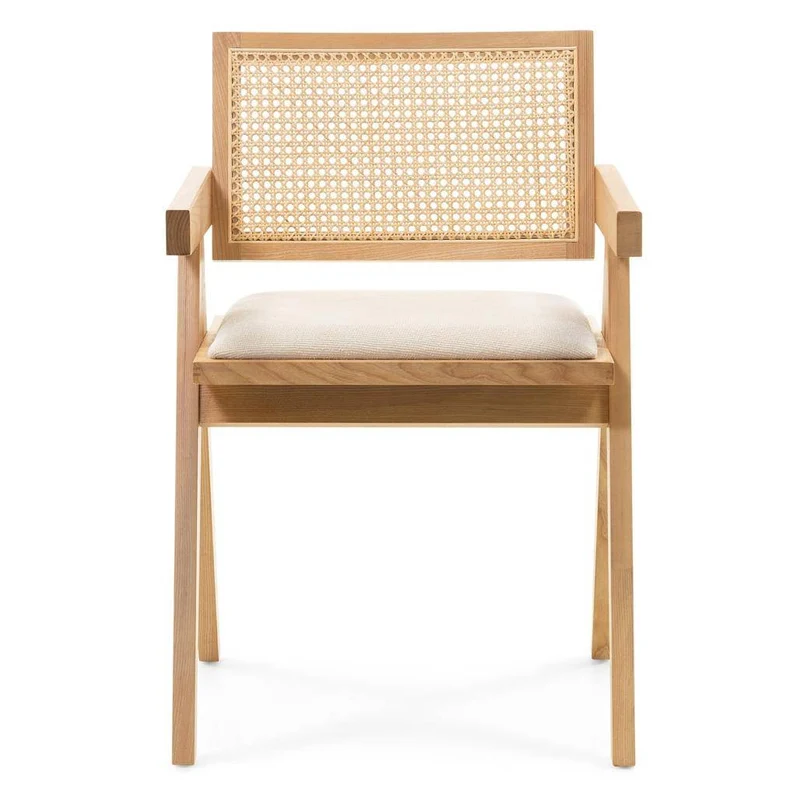 Sedia in legno RENE, intreccia viennese, naturale/beige