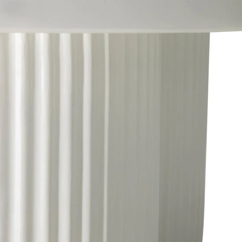 Tavolino RIGATO 45 cm, tondo, bianco, rigato