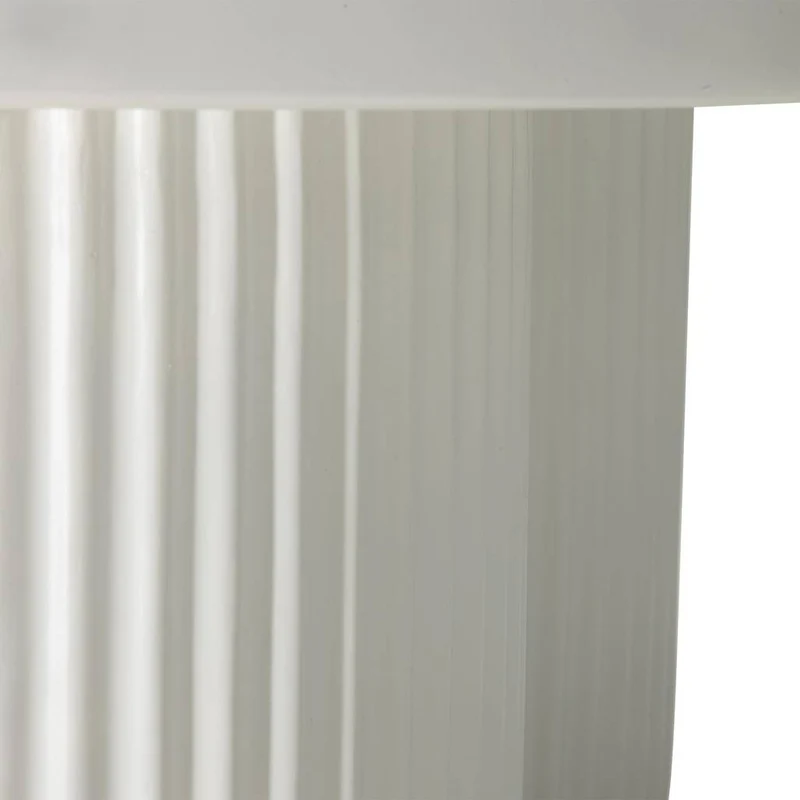 Tavolino RIGATO 70 cm, tondo, bianco, rigato