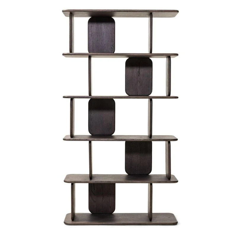 Scaffale arrotondato SALA, marrone espresso