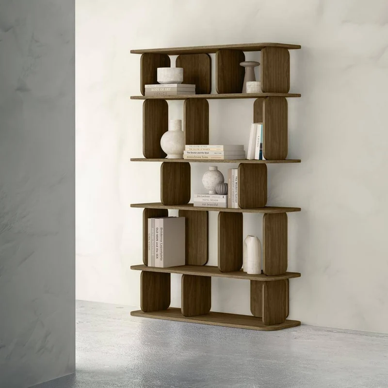 Scaffale alto arrotondato SALA, marrone espresso